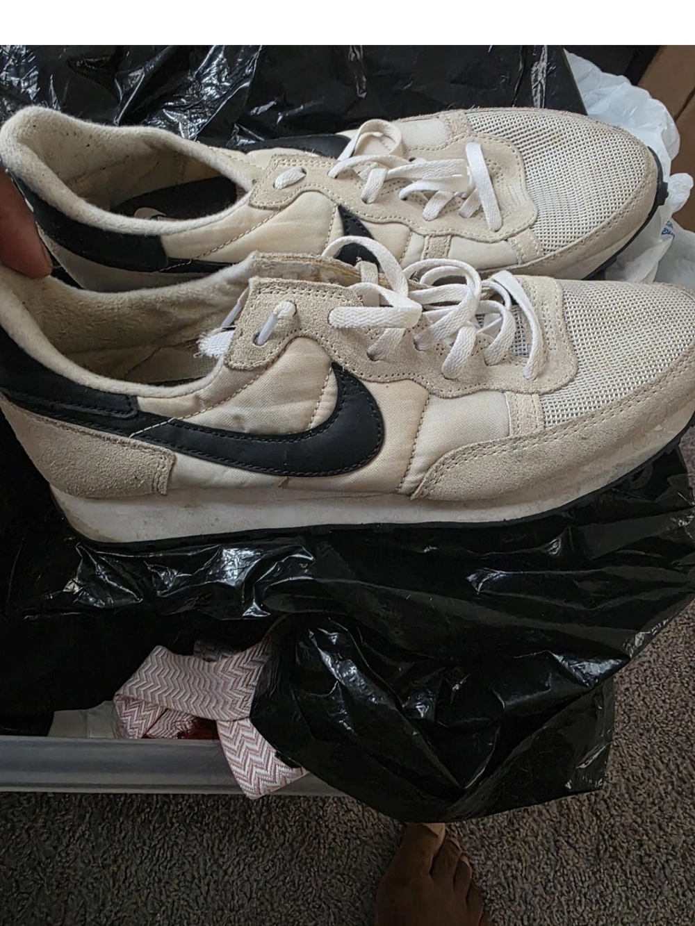 Nike Challenger OG Sneakers in Cream & Black